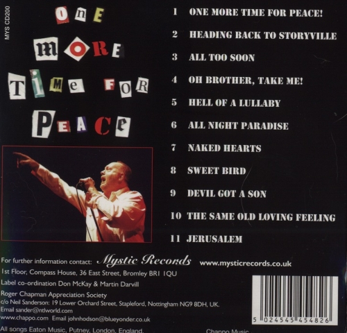 Roger Chapman - One More Time For Peace (2007)