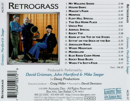 David Grisman, John Hartford & Mike Seeger - Retrograss (1999)