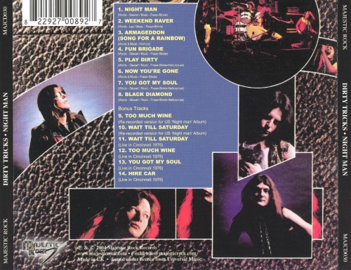 Dirty Tricks - Night Man (Remastered) (1976/2007)