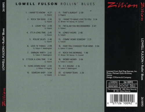 Lowell Fulson - Rollin Blues (1991)