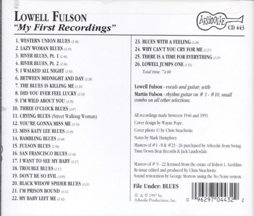 Lowell Fulson - My First Recordings (1997)