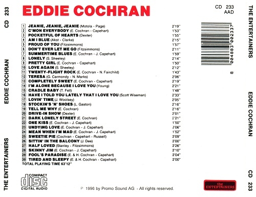 Eddie Cochran - His 30 Greatest Hits (1996)