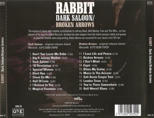 Rabbit - Dark Saloon/Broken Arrows (Reissue) (1973-74/2008)