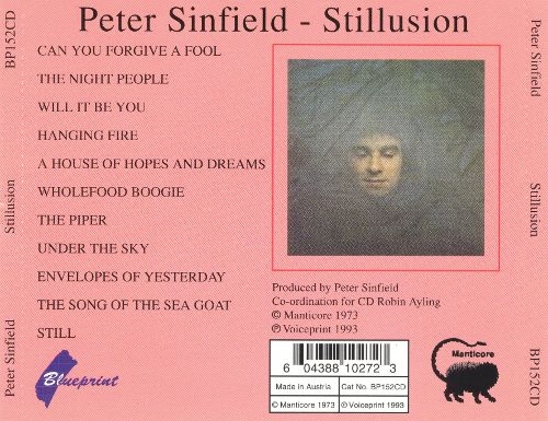 Peter Sinfield — Stillusion  (Reissue) (1973/1993)