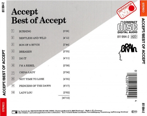 Accept - Best Of Accept (1983)