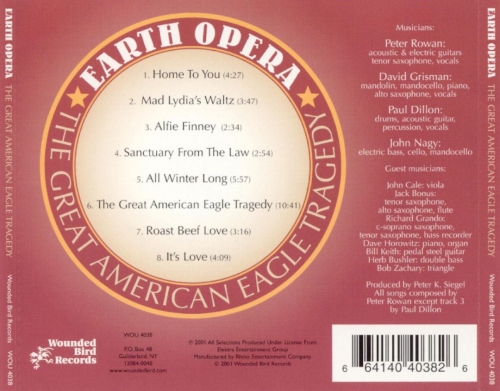 Earth Opera - The Great American Eagle Tragedy (Reissue) (1969/2001)