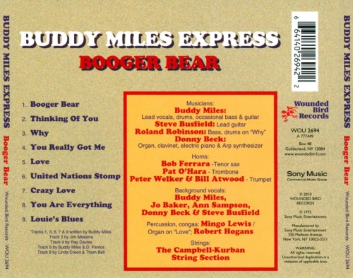 Buddy Miles Express - Booger Bear (Reissue) (2010)