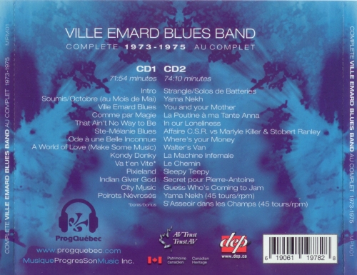 Ville Emard Blues Band - Au Complet (Reissue, Remastered) (1973/2004)
