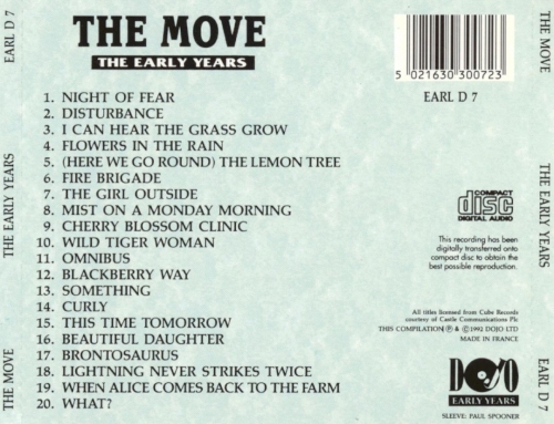 The Move ‎– The Early Years (1992)