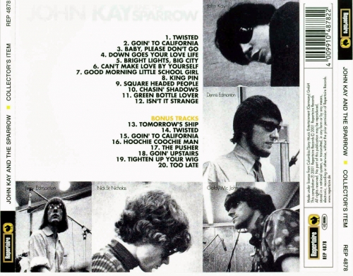 John Kay & the Sparrow - John Kay & the Sparrow (Reissue, Remastered) (1968/2001)