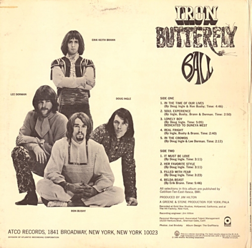 Iron Butterfly ‎– Ball (1969) Vinyl