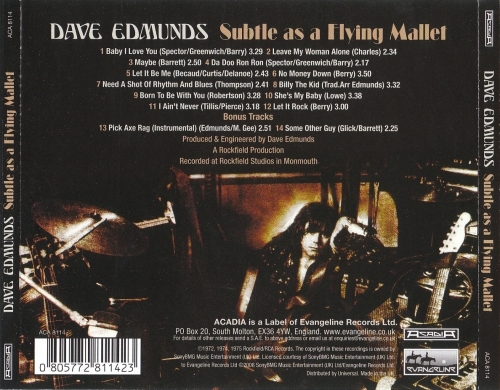 Dave Edmunds - Subtle As A Flying Mallet (Reissue) (1975/2006)