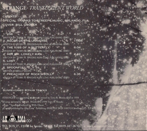Terry Brooks And Strange - Translucent World (Reissue) (1973/1998)