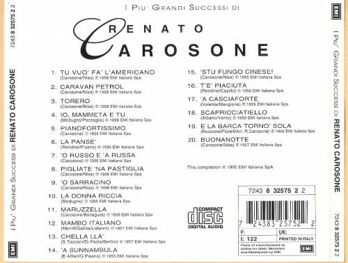 Renato Carosone - I Piu Grandi Successi (1995)