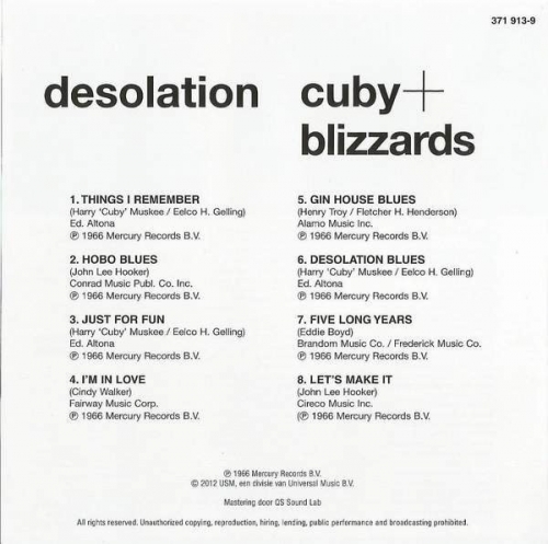 Cuby + Blizzards - Desolation (Reissue) (1966/2012)