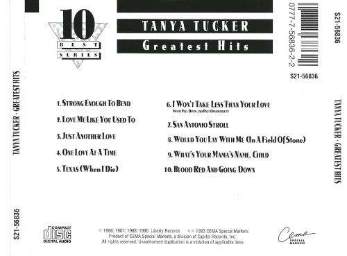 Tanya Tucker - Greatest Hits (1993)