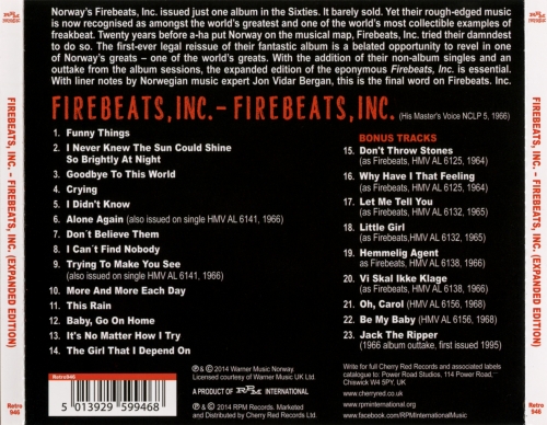 Firebeats, Inc. - Firebeats, Inc. (Expanded Edition) (1966/2014)