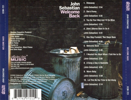 John Sebastian - Welcome Back (Reissue, Remastered) (1976/2004)