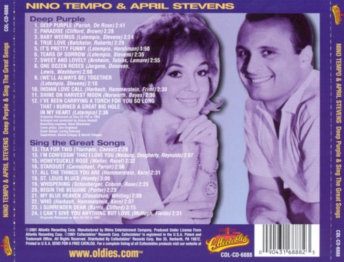 Nino Tempo & April Stevens - Deep Purple / Sing the Great Songs (2001) Lossless