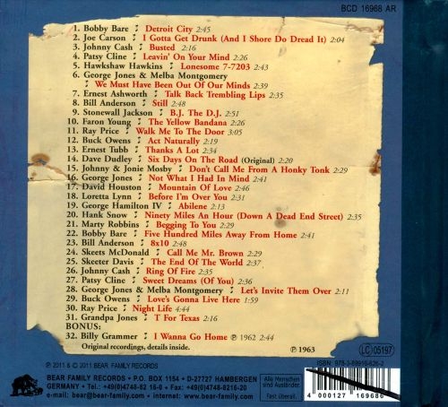 VA - Dim Lights Thick Smoke & Hillbilly Music: Country & Western Hit Parade 1963 (2011)
