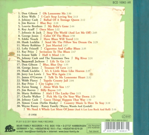 VA - Dim Lights, Thick Smoke & Hillbilly Music: Country & Western Hit Parade 1958 (2011)