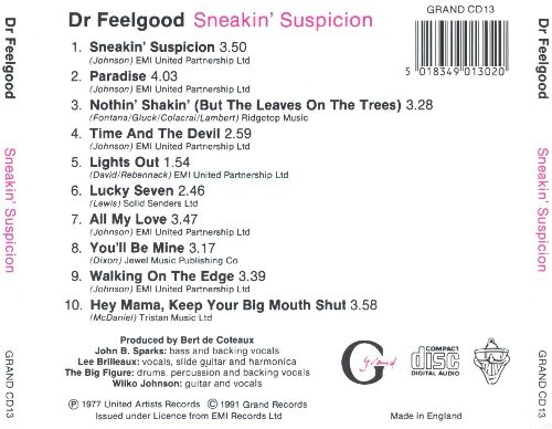 Dr. Feelgood - Sneakin' Suspicion (Reissue) (1977/1991)