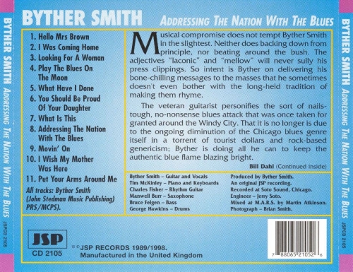 Byther Smith - Addressing The Nation With The Blues (Reissue) (1998)