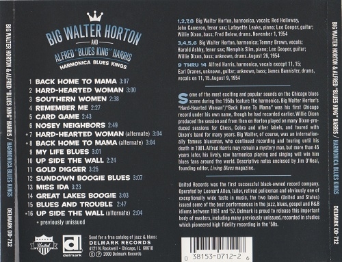 Big Walter Horton & Alfred 'Blues King' Harris - Harmonica Blues Kings (2000)