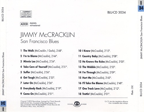 Jimmy McCracklin - San Francisco Blues (1992)