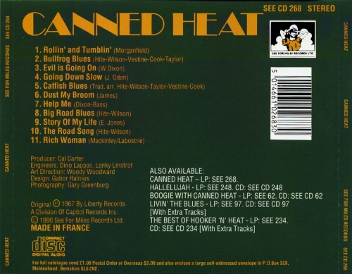 Canned Heat - Canned Heat (Reissue) (1967/1990)