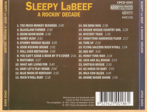 Sleepy LaBeef - A Rockin' Decade (1997)