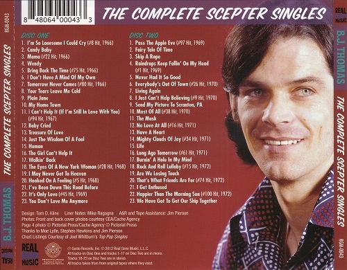 B. J. Thomas - The Complete Scepter Singles (2012)