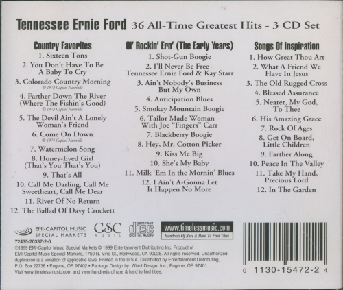 Tennessee Ernie Ford - 36 All-Time Gretest Hits (2006) Lossless