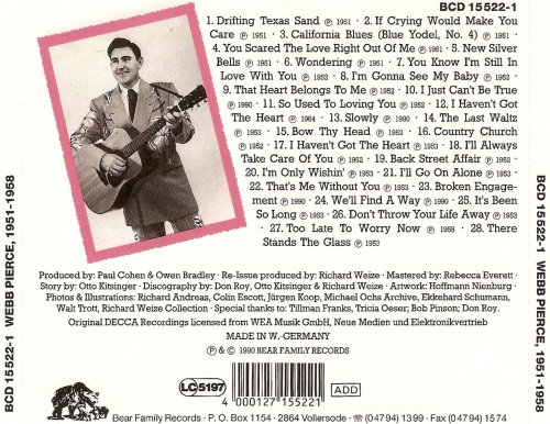 Webb Pierce - The Wondering Boy 1951-1958 (1990)