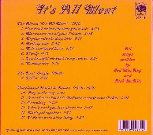 It's All Meat - It's All Meat (Remastered, Reissue) (1970/2009)