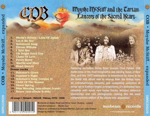 C.O.B. - Moyshe McStiff and the Tartan Lancers of the Sacred Heart (Reissue) (1972/2006)