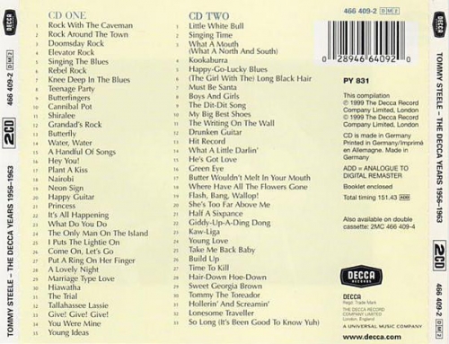 Tommy Steele - The Decca Years 1956-1963 (1999)