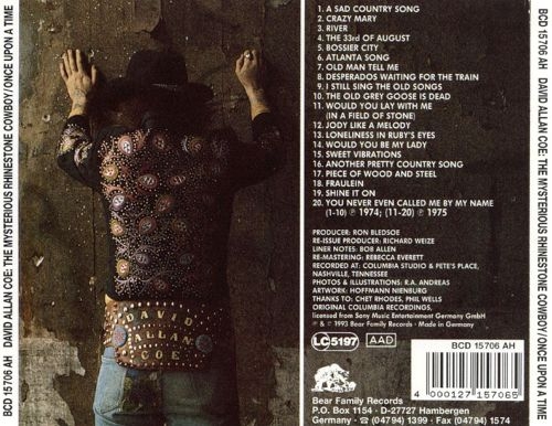 David Allan Coe - The Mysterious Rhinestone Cowboy / Once Upon A Time (1993)