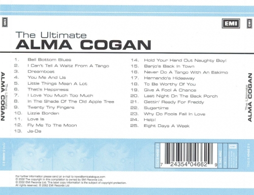 Alma Cogan - The Ultimate Alma Cogan (2002)