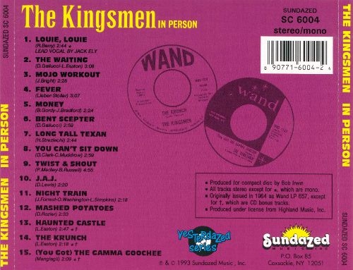 The Kingsmen - The Kingsmen In Person (Reissue) (1963/1993)