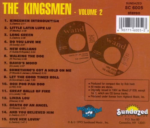 The Kingsmen - Volume 2 (Reissue, Remastered) (1964/1993)