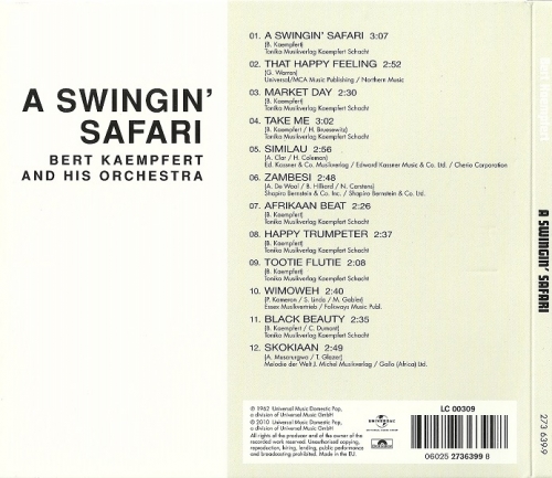 Bert Kaempfert And His Orchestra - A Swingin' Safari (2010)