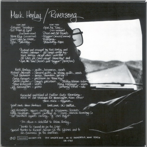 Mark Henley - Riversong (Korean Remastered) (1976/2006)