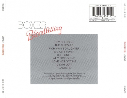 Boxer - Bloodletting (Reissue) (1976/2012)