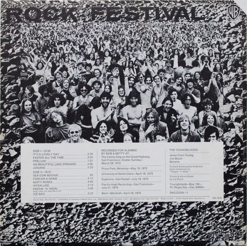 The Youngbloods - Rock Festival (1970) Vinyl