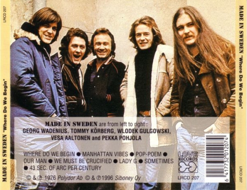 Made in Sweden - Where Do We Begin (Reissue) (1976/1996)