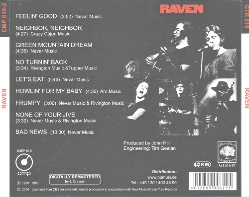 Raven - Raven (Reissue) (1969/2004)