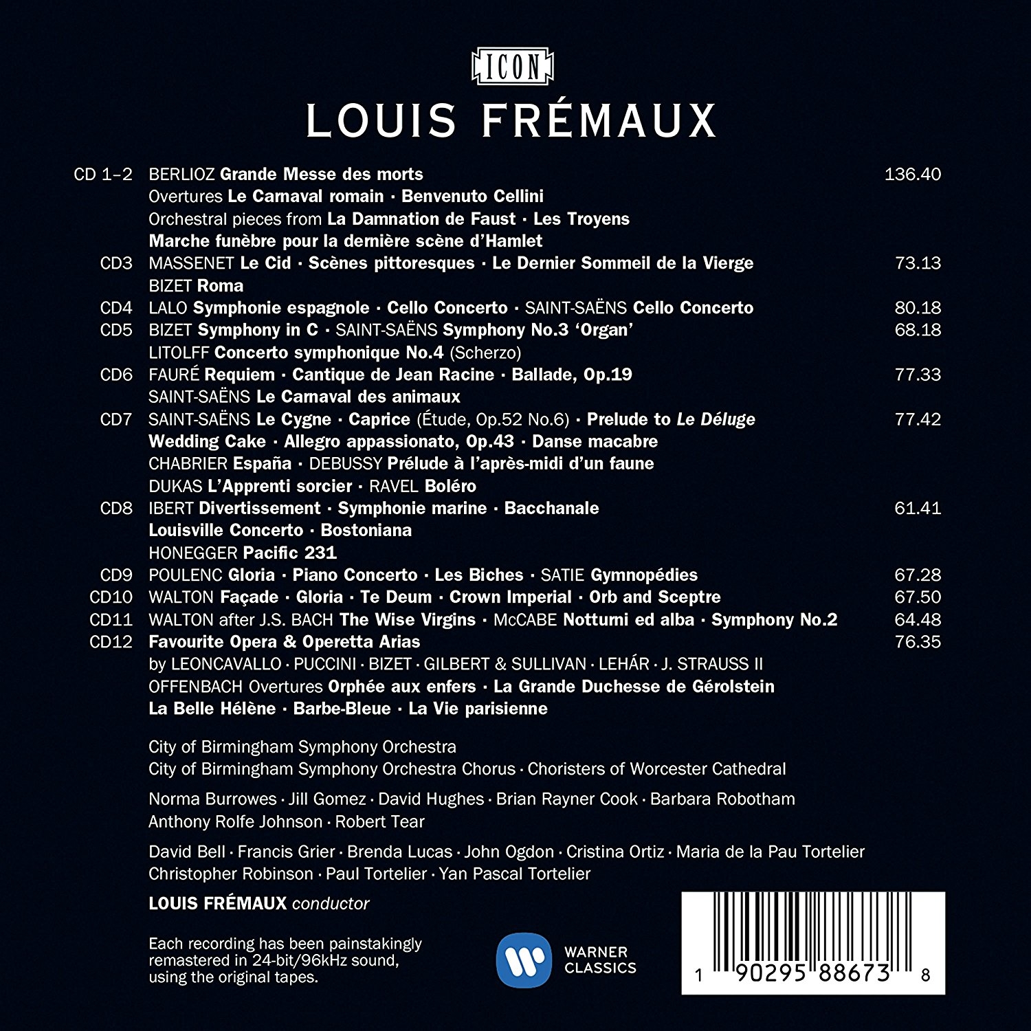 Louis Frémaux - The Complete CBSO Recordings (2017) [Hi-Res]