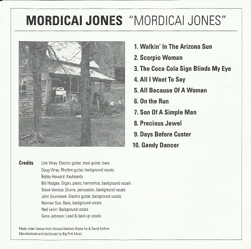 Mordicai Jones - Mordicai Jones (Korean Remastered) (1972/2010)