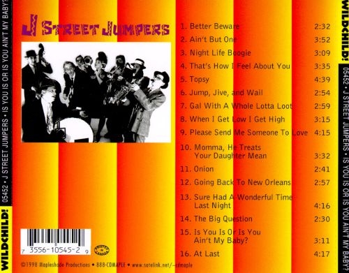 The J Street Jumpers - Is You Is or Is You Ain't My Baby? (1998)